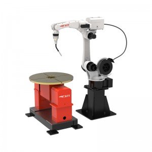 6 Axis stainless steel aluminium welding robotics workstation