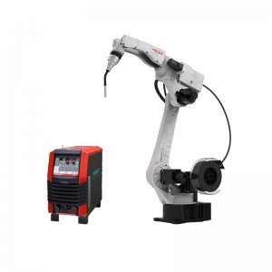6 axis weld robotic arm with 3 axis rotating positioner